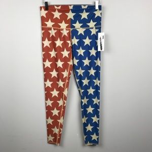 [Teeki] Star Power Hot Pant Yoga Legging Patriotic